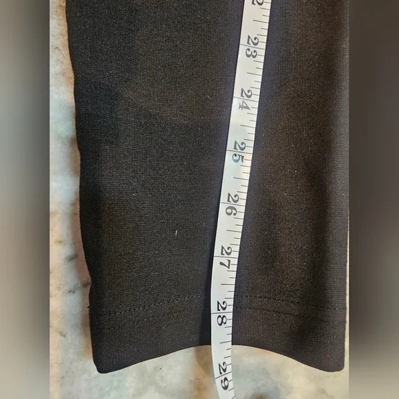 XL Black Jeggings Pants Women’s Stretch Ankle Skinny 28” Inseam - Picture 8 of 8
